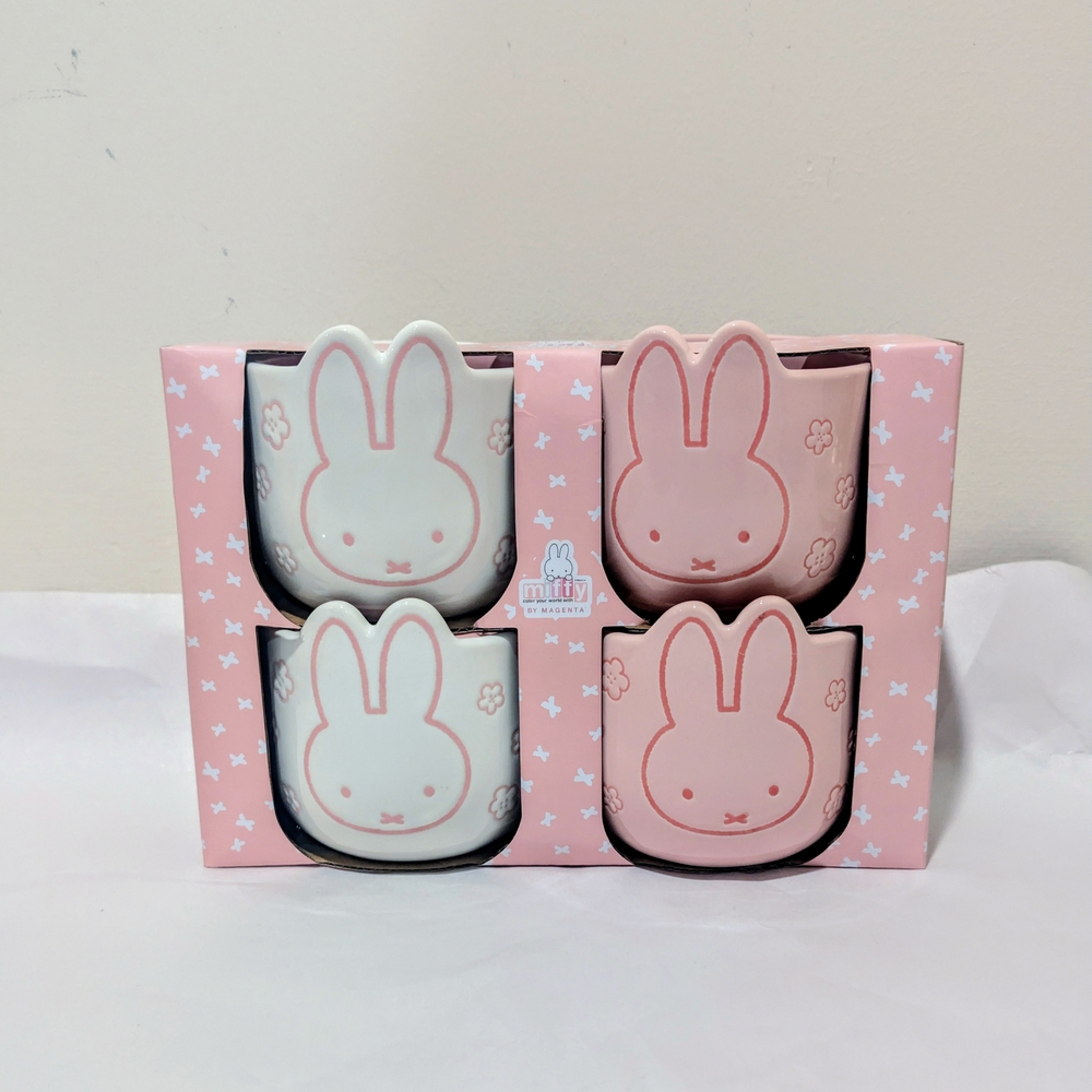 Miffy Bunny Ceramic Ramekins Mug Set